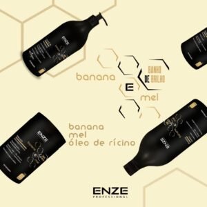 Banho de brilho Banana e Mel Enze - Cabelo mais Hidratado